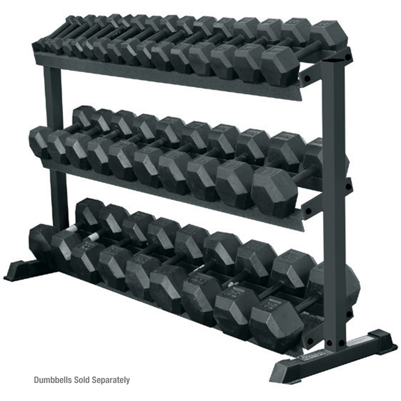 York 3 Tier Pro Hex Dumbbell Rack Foremost Fitness Exercise